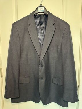 Saddlebred Dark Navy Two-Button Men's Blazer